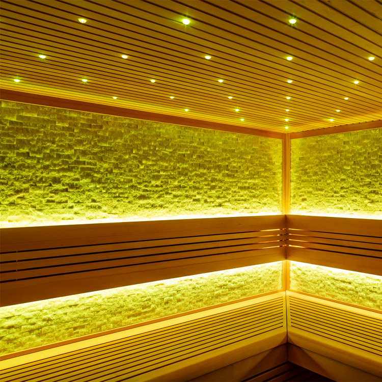 Illuminazione LED integrata nella sauna AWT E1101C